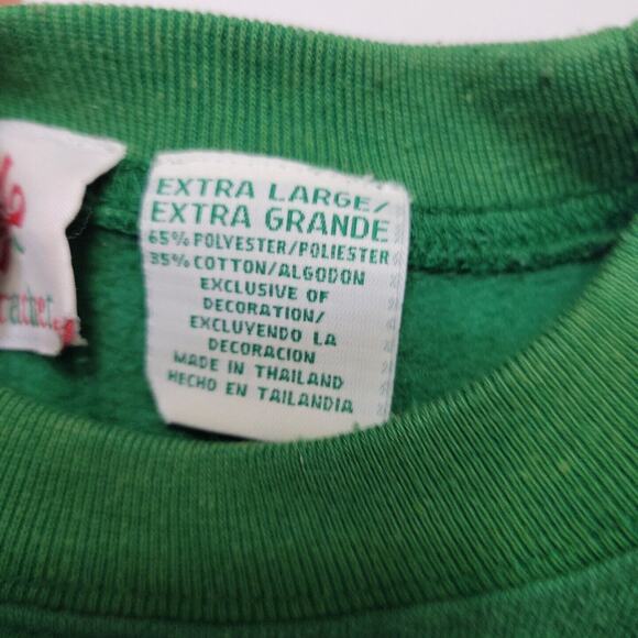 Nutcracker Shirt Womens XL Sweater Green Joy Peace On Earth Tree Comfort Stretch - Picture 7 of 12